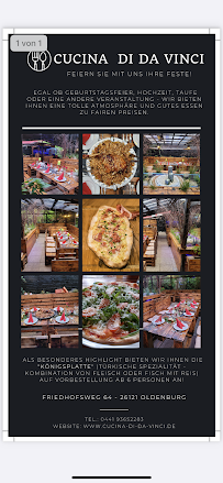 Menu du Cucina di Da Vinci Oldenburg à Oldenburg