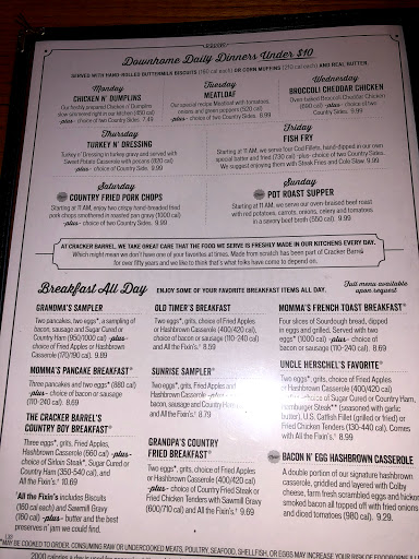 American Restaurant «Cracker Barrel Old Country Store», reviews and photos, 3316 Daniels Rd, Winter Garden, FL 34787, USA