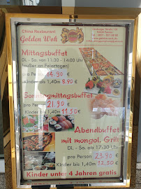 China-Restaurant Golden Wok à Passau menu