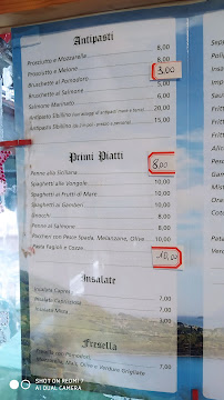 Caronte à Pozzuoli menu