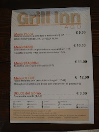 Restaurant Grill Inn Lago à Castelletto sopra Ticino (le menu)