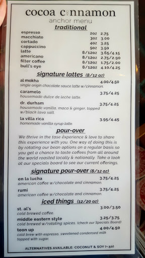 Coffee Shop «Cocoa Cinnamon - West Geer», reviews and photos, 420 W Geer St, Durham, NC 27701, USA