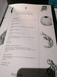 Restaurant de fruits de mer Pescheria à Salerno (le menu)