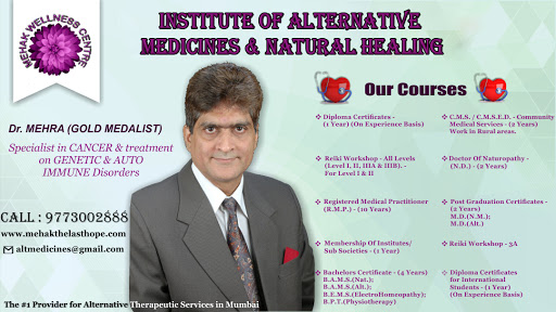 Institute of Alternative Medicines & Natural Healing | Naturopathy courses in Mumbai, Maharashtra, India.