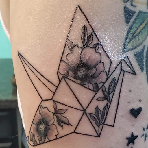 Explore ace of spade tattoo ideas, creative tattoo ideas in Mckinney, available at Borrowed Time Fine Art Gallery Tattoo Shop