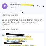 Photo n° 1 de l'avis de VINCENT.E fait le 04/11/2023 à 20:46 pour DARTY Barentin à Barentin