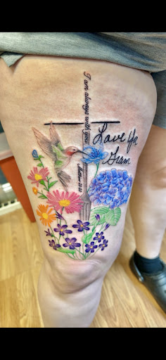 Explore boxer dog tattoo ideas, creative tattoo ideas in Williamsport, available at Tats Tattoo Zoo