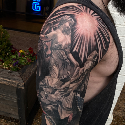 Explore spinal tattoo ideas, creative tattoo ideas in Oklahoma City, available at Oklahoma Tattoo Collective