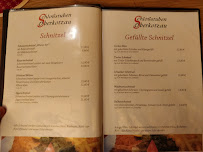 Menu du Schloßstuben Oberkotzau à Oberkotzau