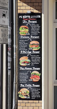 Restaurant de hamburgers FC Köfte Burger à Brandenburg (la carte)