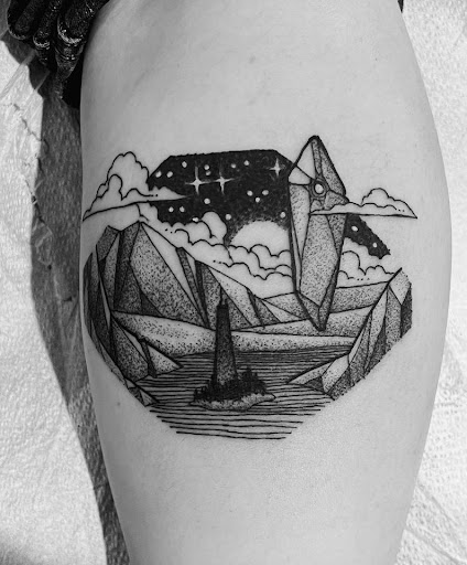 Explore poseidon tattoo ideas, creative tattoo ideas in Cincinnati, available at Stag and Castle