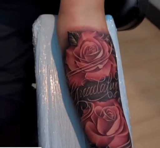 Explore cross tattoo idea, creative tattoo ideas in Fort Wayne, available at Grade A Tattoos and Body Piercing