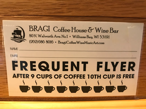 Coffee Shop «Bragi Coffee House & Wine Bar», reviews and photos, 80 N Walworth Ave, Williams Bay, WI 53191, USA