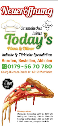 Today's Pizza Viernheim à Viernheim menu