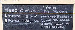 Menu du Ostaria dla Tradission à Valle Ceppi