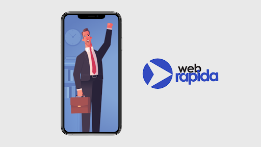 Logo da empresa - Web Rápida - Criação de Sites e Vídeos Animados