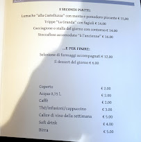 Menu / carte de Alla farmacia à Ventimiglia