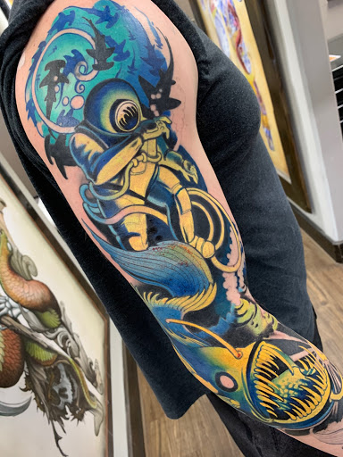 Explore big toe tattoos ideas, creative tattoo ideas in San Diego, available at Guru Tattoo