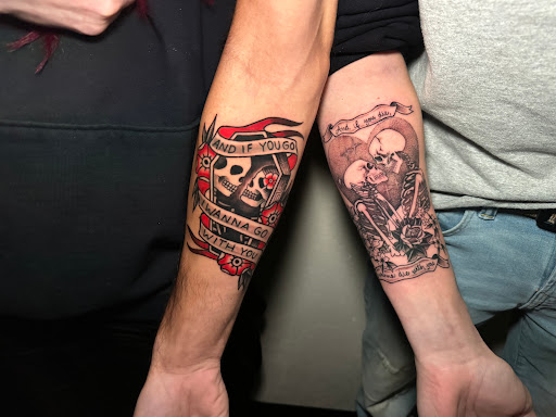 Explore italian american tattoo ideas, creative tattoo ideas in Oklahoma City, available at Oklahoma Tattoo Collective