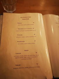 Bistronomie Yasmine à Marseille menu