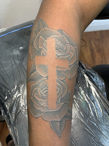 Explore dark tattoos ideas, creative tattoo ideas in Cocoa, available at Rorschach Tattoo Shop and Piercing Studio