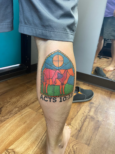 Explore percy jackson tattoo ideas, creative tattoo ideas in Fort Worth, available at Randy Adams Tattoo Studio