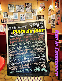 Carte du Le Commerce Brasserie et Restaurant Thaïlandais à Châtillon