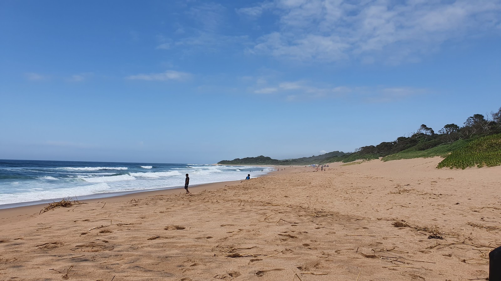 Zinkwazi beach的照片 带有碧绿色纯水表面