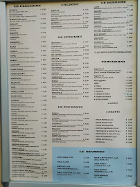 Menu / carte de Pizzeria del Centro di Mani Massimo à San Patrizio