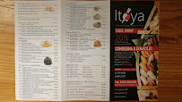 Carte du Itoya ristorante Giapponese e cinese à Imperia