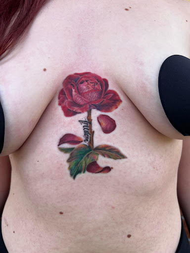 Explore cosmetology tattoo ideas, creative tattoo ideas in Sylvania, available at The Ink Cap
