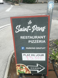 Menu / carte de Hello Saint Pons à Grimaud