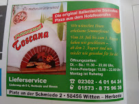 Pizzeria Pizzeria Toscana Witten à Witten (la carte)