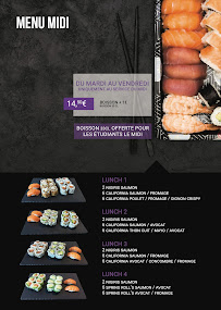 Restaurant de sushis ZENO SUSHI à Gignac (le menu)