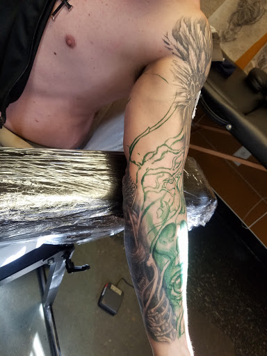 Explore cool half sleeve tattoo ideas, creative tattoo ideas in Chattanooga, available at Standard Ink Tattoo Co