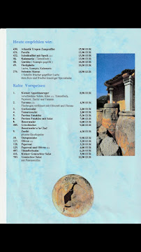Pegasos à Wernigerode menu