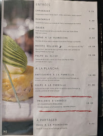 Restaurant péruvien El Picaflor à Paris - menu / carte