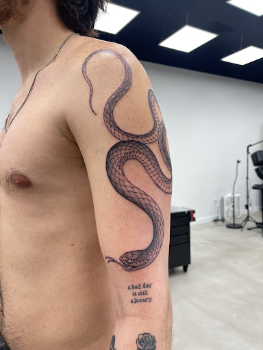 Explore buffy tattoo ideas, creative tattoo ideas in New York, available at NOBLE ART NYC Tattoo