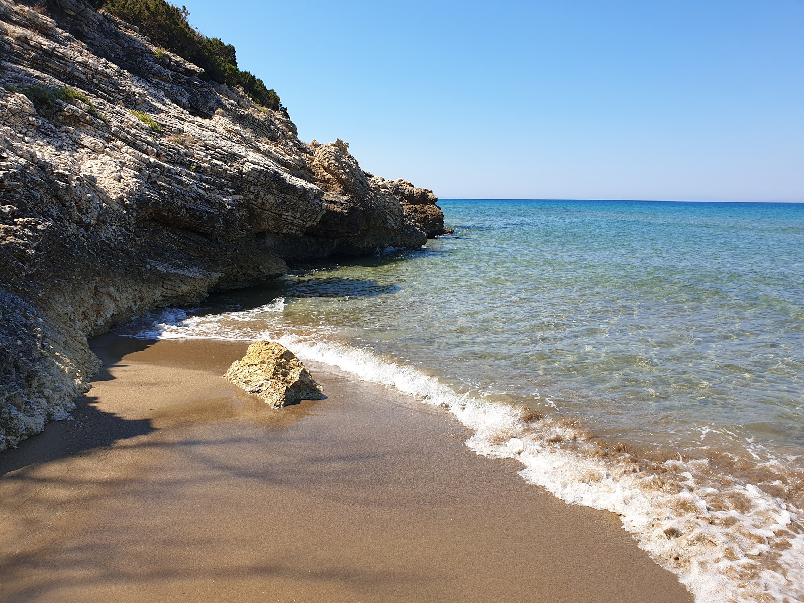 Paralia Gymniston'in fotoğrafı uçurumlarla desteklenmiş