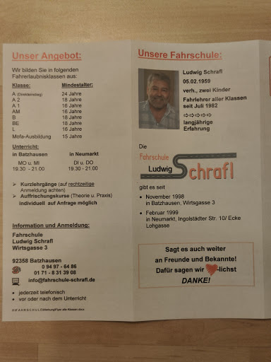 Fahrschule Ludwig Schrafl unter Neumarkt in der Oberpfalz, Neumarkt in der Oberpfalz