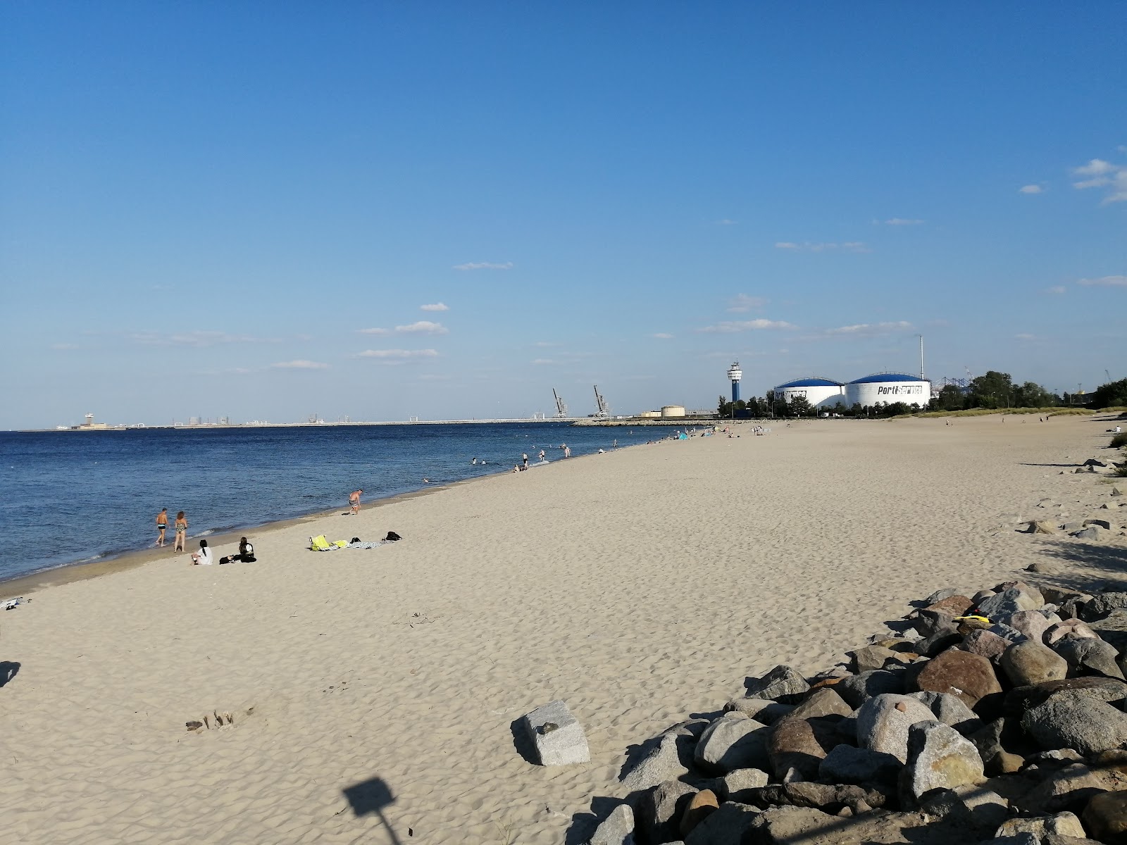 Foto de Westerplatte beach con arena beige superficie
