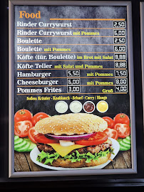 Menu du Max und Moritz à Berlin