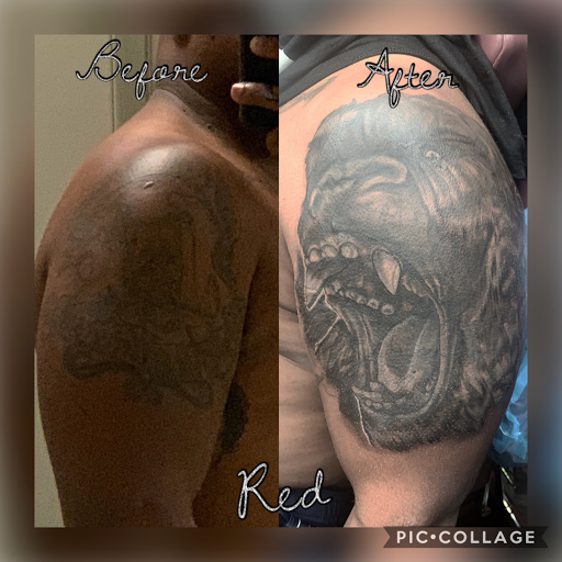 Explore mens outer forearm tattoo ideas, creative tattoo ideas in New York, available at Redink Tattoo Studio