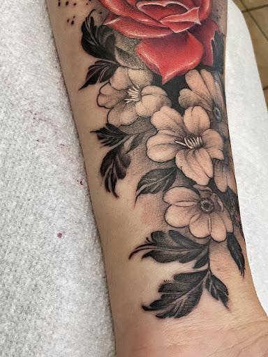 Explore death tattoo ideas, creative tattoo ideas in El Paso, available at Mind Over Needle Tattoo Studio