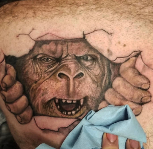 Explore strawberry shortcake tattoo ideas, creative tattoo ideas in Kenosha, available at Kenosha Tattoo Company