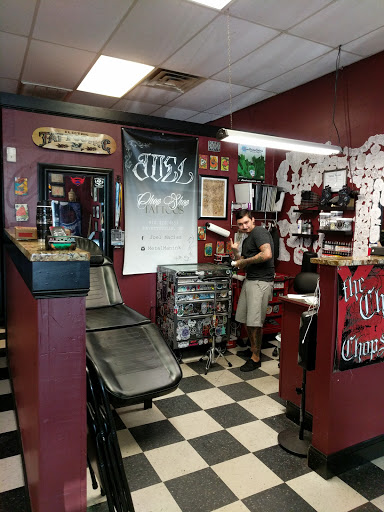 Explore maple leaf tattoo ideas, creative tattoo ideas in Fayetteville, available at Chop Shop Tattoo