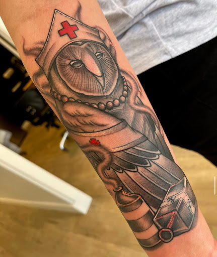 Explore post malone tattoo ideas, creative tattoo ideas in Castle Rock, available at Studio 38 Tattoo and Gallery