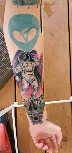 Explore painting tattoo ideas, creative tattoo ideas in Calhoun, available at A Sailors Grave Tattoo Parlor