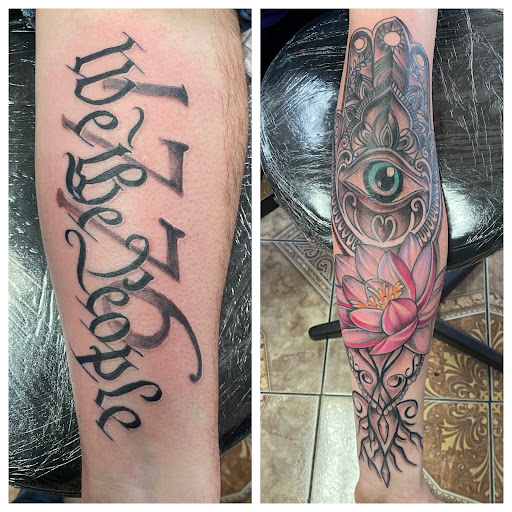 Explore name tattoo ideas for couples, creative tattoo ideas in Pineville, available at Twin Flame Tattoo & Skincare