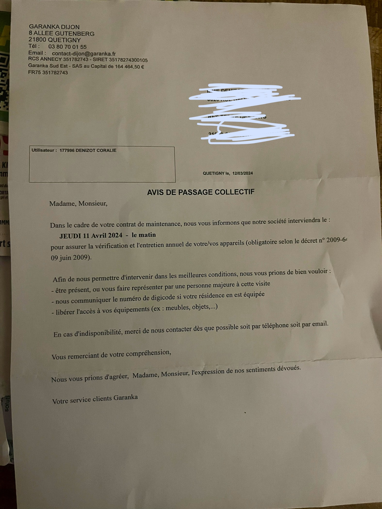 Photo n° 2 de l'avis de coralie.e fait le 28/03/2024 à 05:22